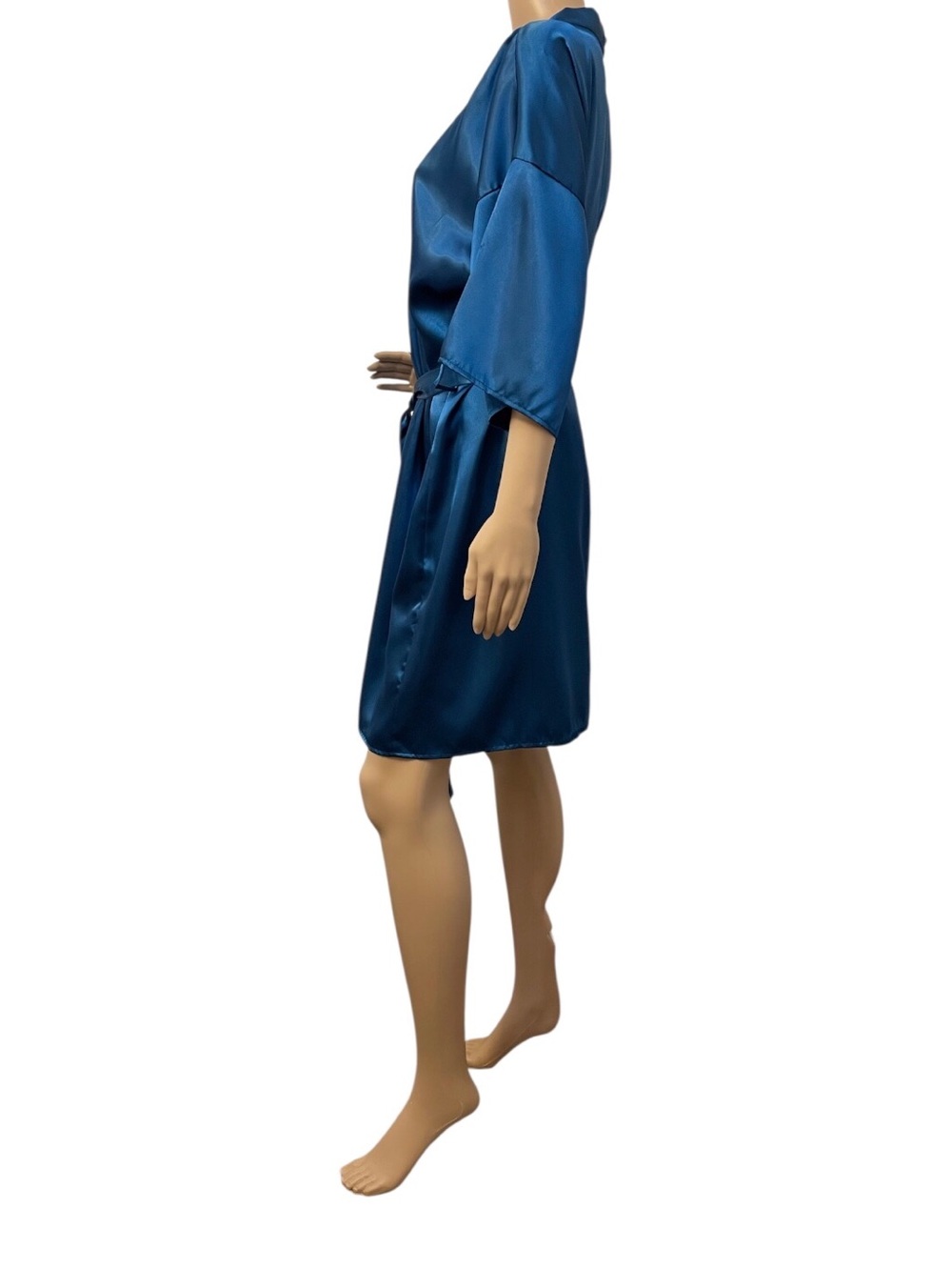 Honors Intimates Women's Blue Satin Night Gown Satin Robe, XL - Picture 5 of 12